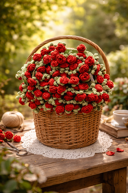 Rose Bouquet Blanket (Soft Plush Throw)